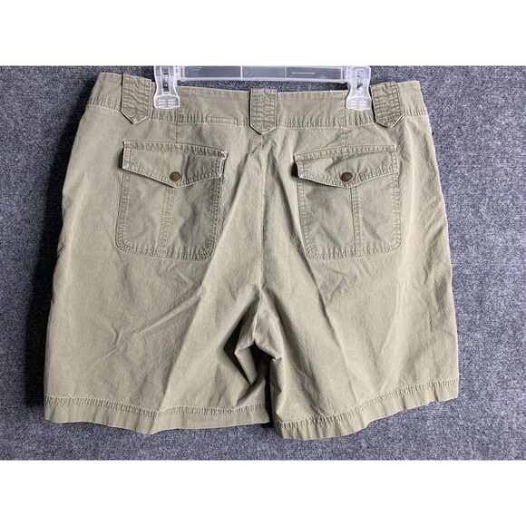 Eddie Bauer Hiking Shorts Women 16 Tall Mercer Fit Ripstop Fabric Olive - Picture 4 of 16